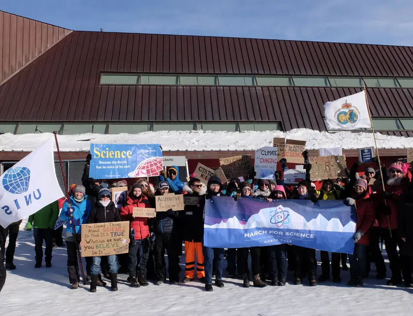 March for science Longyearbyen March for Science 22 April 2017