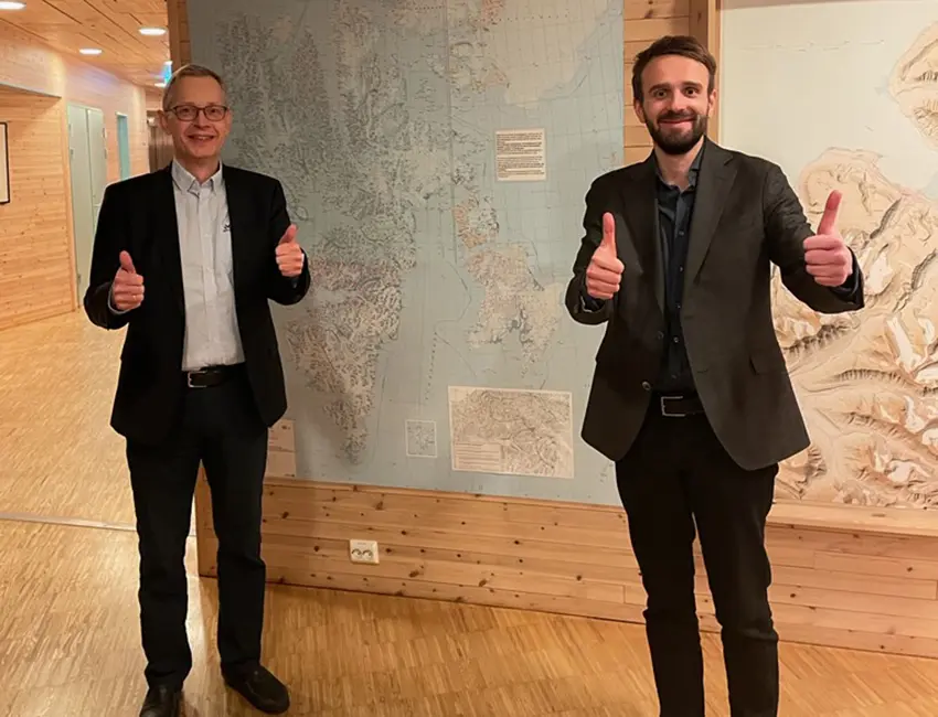 Minister Vestre Jøran Moen and Minister Jan Christian Vestre.