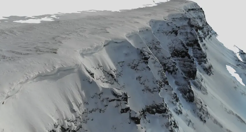 Model of Gruvefjellet