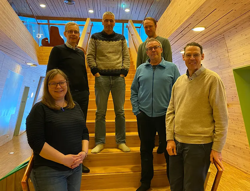 Energetic cooperation Group photo of collaboration partners UNIS, Store Norske and SINTEF