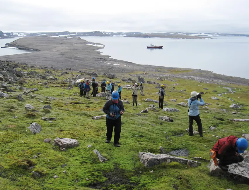 Students on land