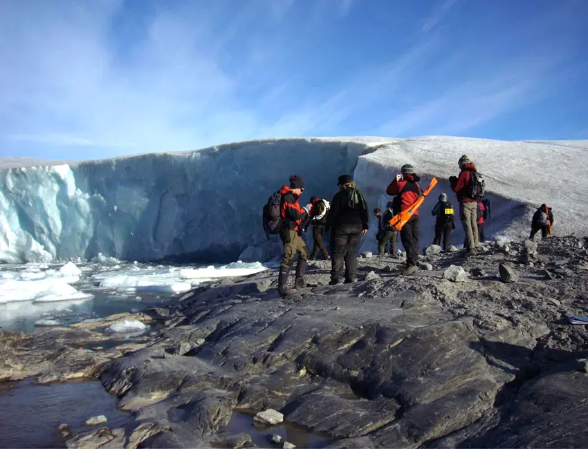 In front of Nordenskiöldbreen Svalbard